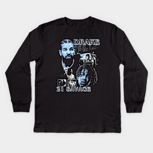 21 Savage & Drake Kids Long Sleeve T-Shirt